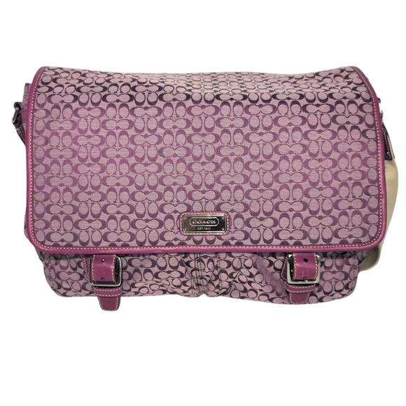 Coach Handbags - Coach Purple Patterned Women's Bag